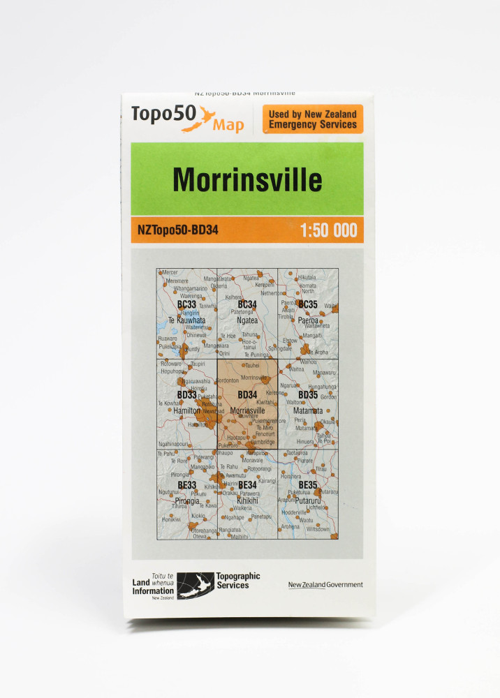 Land information NZ Topo 50-BD34 Morrinsville