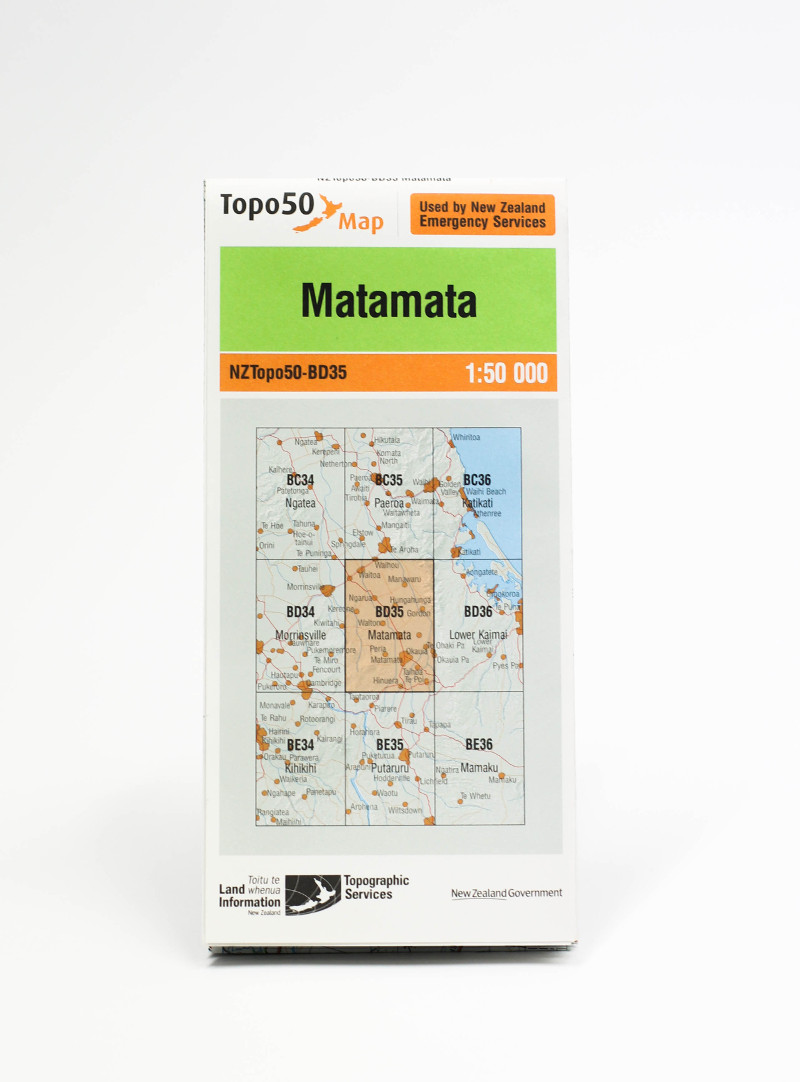 Land information NZ Topo 50-BD35 Matamata